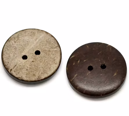 Kopia Kopia Knapp 24 mm-Kokos 2-hål