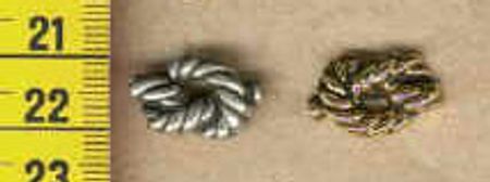 Knapp-Knut- tenn eller mässing 18x12mm