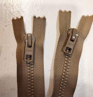 Dragkedja delbar beige 55 och 69cm