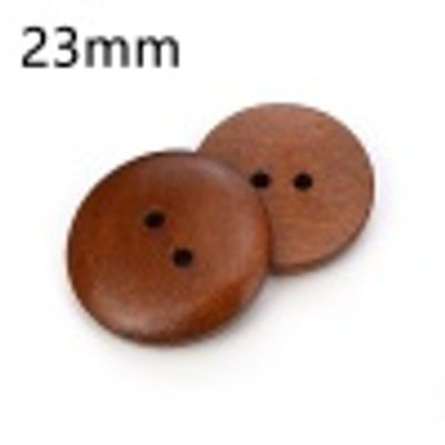 Mörk träknapp 18 mm och 23mm