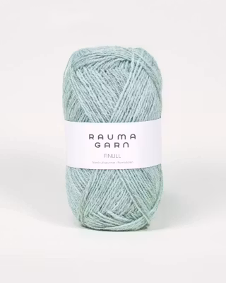 Finull-4136-Mintgrön melerad
