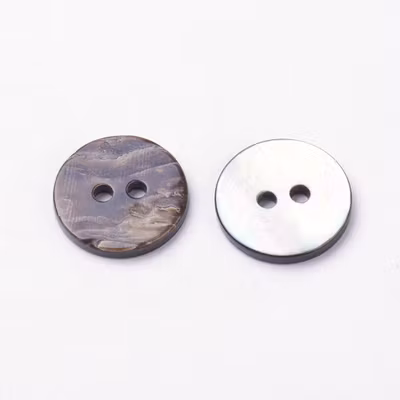 Knapp-pärlemor-gråsvart 15mm