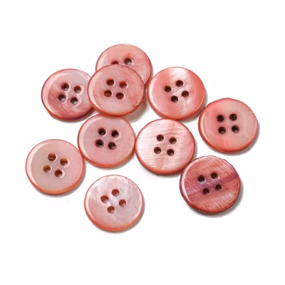 Knapp-pärlemor-rosa-4-hål-14mm