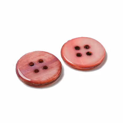 Knapp-pärlemor-rosa-4-hål-14mm