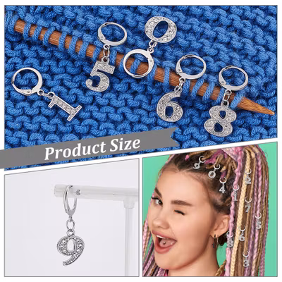 Stickmarkörer-siffror bling 0-9