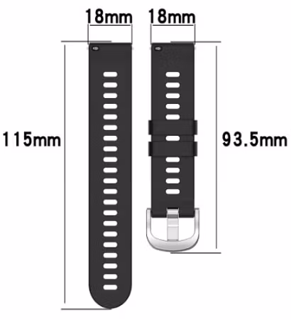 Quick release i 18/20/22MM  til Garmin Venu, Vivoactive, Vivomove mfl.