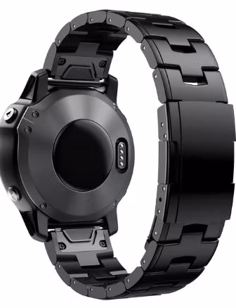 Titaniumlenke til Garmin Fenix, 3, 5/5X, 6/6X, 7/7X/7Pro, Forerunner +++