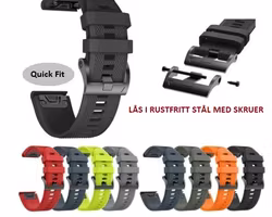 Solide QuickFit-reimer til din Garmin klokke!