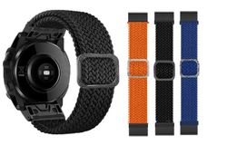 Behagelig myke nylonreim til Garmins klokker i 22mm og 26mm
