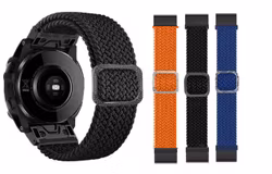 Behagelig myke nylonreim til Garmins klokker i 22mm og 26mm