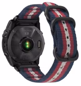 Norges/Nato Strap i 22mm og 26mm til din Garmin klokke