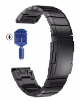 Stållenke i 20/22/26mm til din Garmin klokke - Spennende design