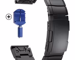 Stållenke i 20/22/26mm til din Garmin klokke - Spennende design