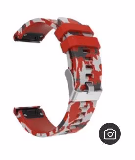 Camo-silikonreim i 22mm med Quickfit til Fenix 5, 6, 6Pro, 7, 7Pro