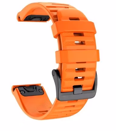 Silikonreim i 20, 22 og 26mm med Quickfit i alle farger