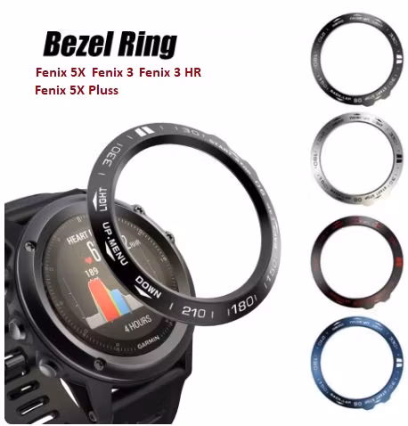 Bezel ring i rustfritt stål til Fenix 3 3HR 5X 5Xpluss