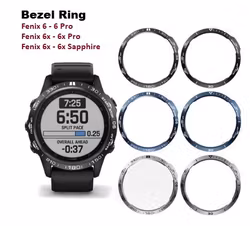 Bezel-ring i rustfritt stål til Fenix 6- 6 Pro/Sapphire, Fenix 6X-6X Pro/Sapphire