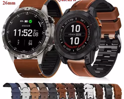 Ny modell! Skinnreim i 22 og 26mm Fenix 3/HR 5 5 pluss 6 6X Pro 7 7X Pro