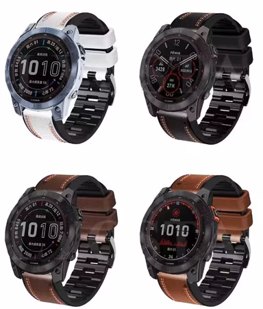 Ny modell! Skinnreim i 22 og 26mm Fenix 3/HR 5 5 pluss 6 6X Pro 7 7X Pro