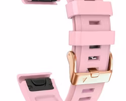 Rosa silikonreim m rose gold spennen til Fenix 5s, 5sPlus, 6s, 6sPro, 7s, 7sPro, D2 Delta S