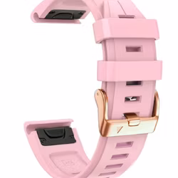 Rosa silikonreim m rose gold spennen til Fenix 5s, 5sPlus, 6s, 6sPro, 7s, 7sPro, D2 Delta S