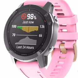 Rosa silikonreim m rose gold spennen til Fenix 5s, 5sPlus, 6s, 6sPro, 7s, 7sPro, D2 Delta S