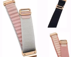 Premium nylonreimer m/ Rose Gold spenne til Fenix 5s, 6s Pro, 7s Pro, Delta S, Instinct 2s