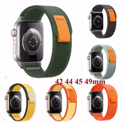 Nylonreimer (Trail loop) til Applewatch - et hav av farger (42 44 45 49mm)