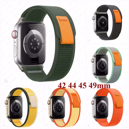 Nylonreimer (Trail loop) til Applewatch - et hav av farger (42 44 45 49mm)