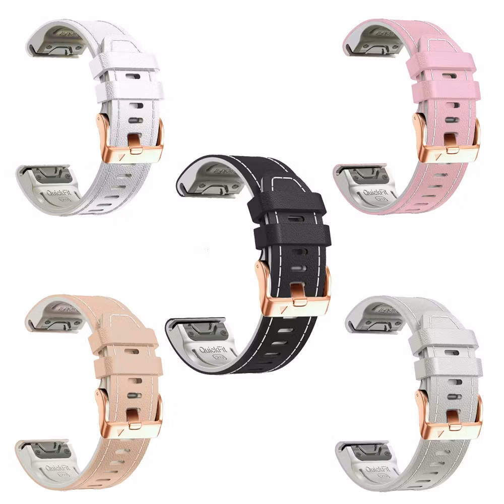 Skinnreim til Fenix 5s, 6s Pro, 7s Pro, Delta S, Instinct 2s