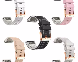 Skinnreim til Fenix 5s, 6s Pro, 7s Pro, Delta S, Instinct 2s