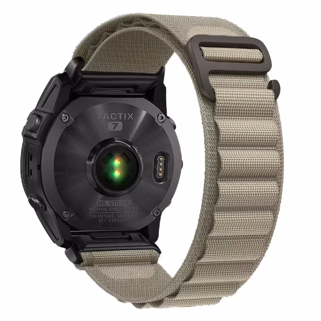 Myke og komfortable nylonreimer i 20, 22 og 26mm med Quickfit!