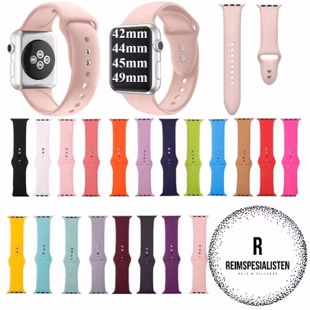 Silikonreimer til Applewatch - livlige farger (42 44 45 49mm)