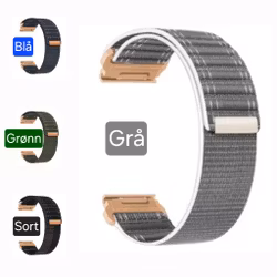 Nyhet! Rose Gold nylonreimer i 20mm til Garmin – Perfekt til din Fenix 8-43mm/7s/6s/5s Plus m.fl