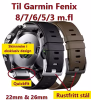 NYHET! Eksklusiv reim for Garmin – Perfekt kombinasjon av stil og funksjonalitet!