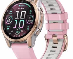 Nyhet! Rose Gold silokonreimer i 20mm til Garmin – Perfekt til din Fenix 8-43mm/7s/6s/5s Plus m.fl