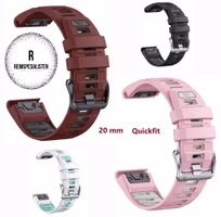 Nyhet! Silokonreimer i 20mm til Garmin – Perfekt til din Fenix 8-43mm/7s/6s/5s Plus m.fl