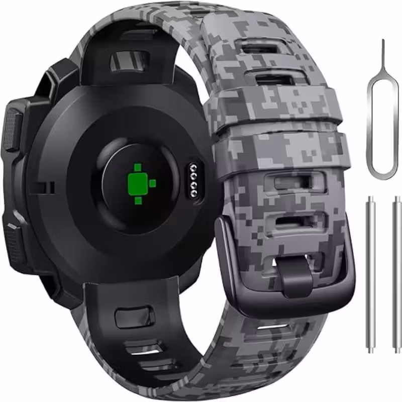 Camouflage-reimer til Garmin Instinct – Komfort, stil og holdbarhet!