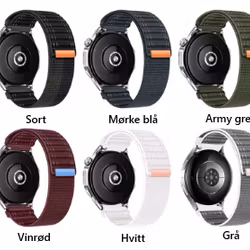 Sporty stil og komfort hele veien! - Nylonreimer i 20 og 22mm!