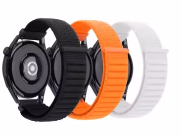 Myk og justerbar nylonreim med borrelås – 20 mm / 22 mm