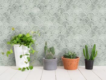 Fishscale Marble Pale Moss
