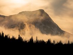 Scandinavian Nature - Molnigt berg