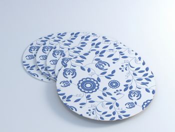 Glasunderlägg | Ingrid Blå | 9 cm