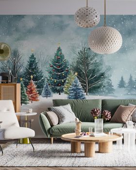 Jultapet - Dalajul - Vinterlandskap