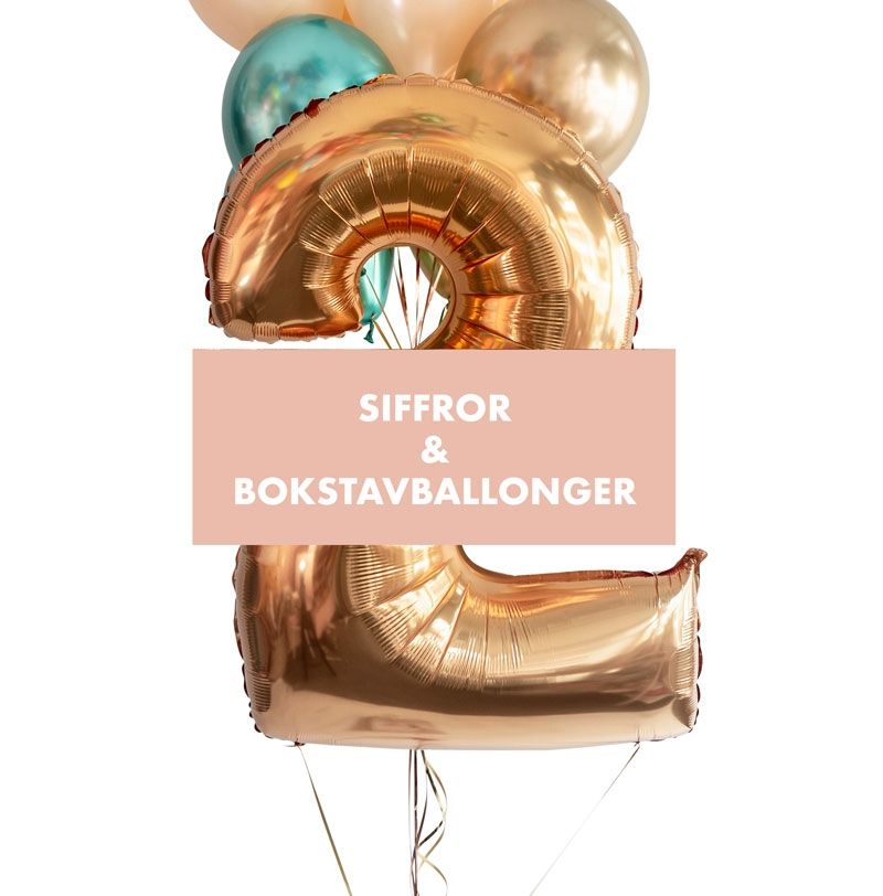 Siffror och bokstavsballonger - Theo & jag