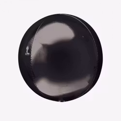 Ballongpost - Folieballong - Orbz Svart