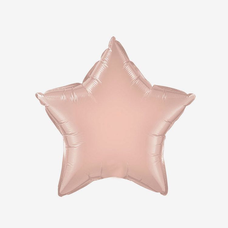 Ballongpost Folieballong - Stjärna Rosé
