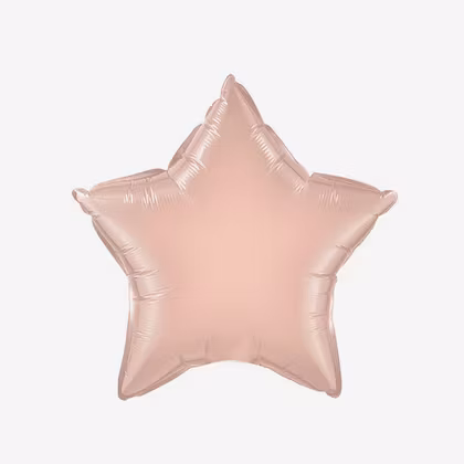 Ballongpost Folieballong - Stjärna Rosé