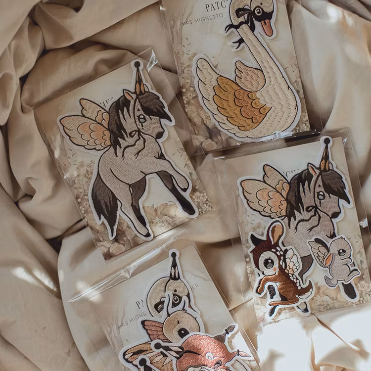 4-pack Patches Flying Pony  -  Mrs Mighetto