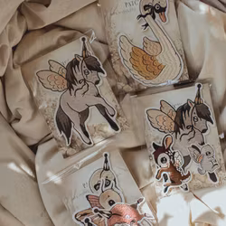 4-pack Patches Flying Pony  -  Mrs Mighetto